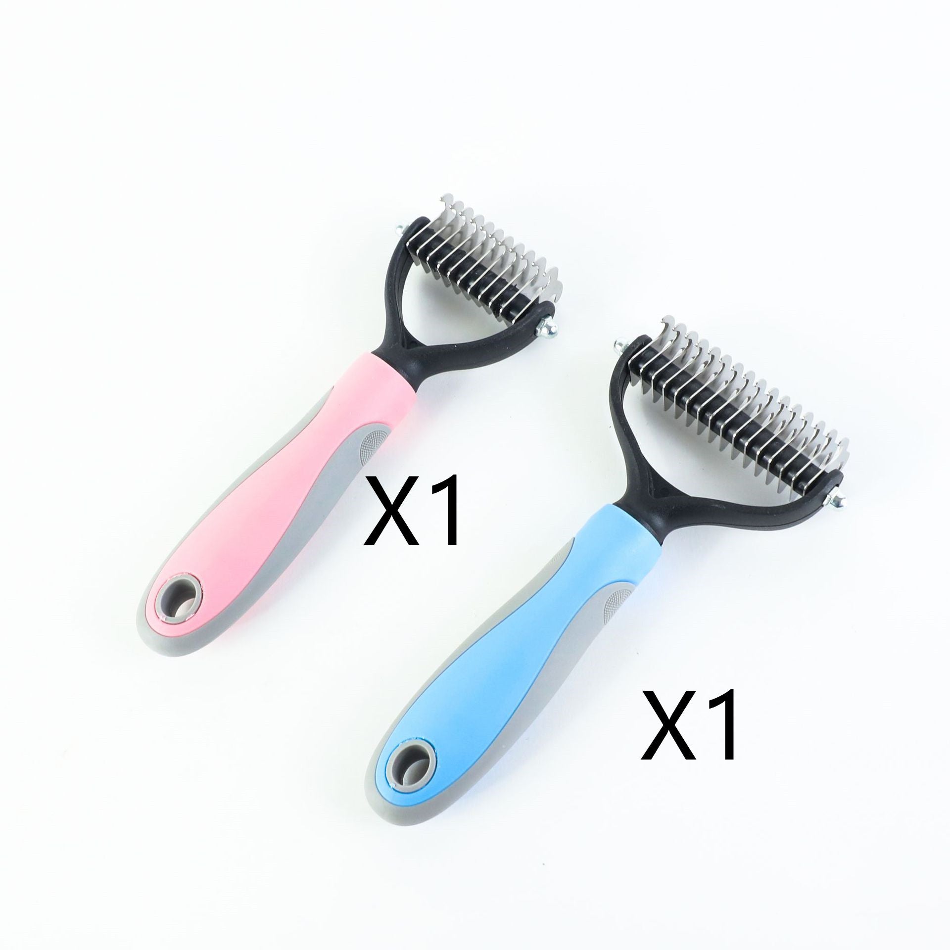 Brosse double-face anti-poils Pawsora™ — pour chiens & chats